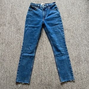 Abercrombie & Fitch high-rise jeans, size 25, regular length.